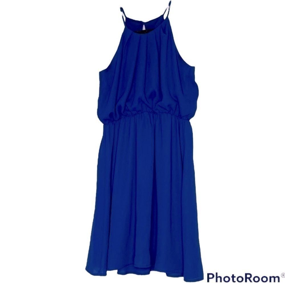 FINN &‎ CLOVER BRIGHT BLUE SPRING DRESS SIZE XS